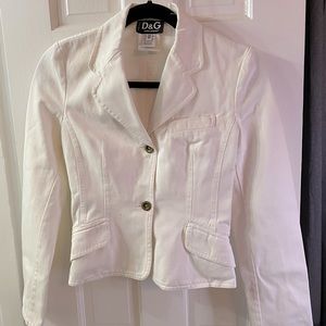 D&G white denim waist jacket